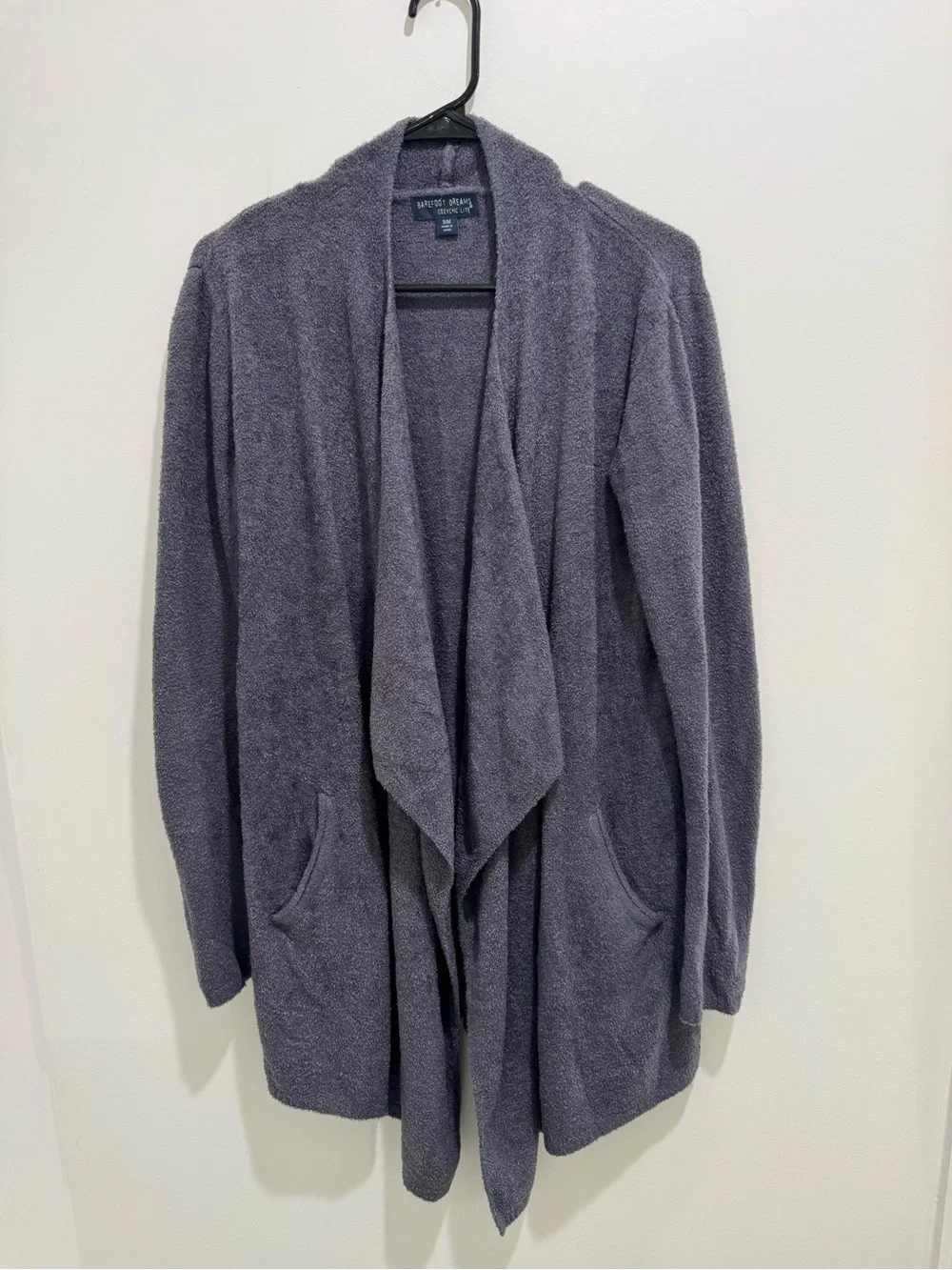 Barefoot Dreams CozyChic Lite Calypso Wrap/Cardigan Purple Small Medium